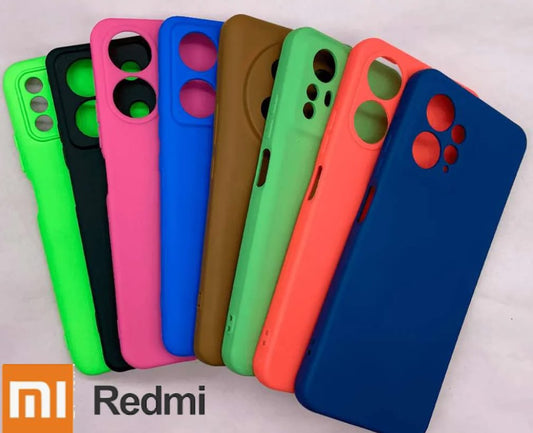 Capinha de Silicone Colorido Interior Aveludado - Xiaomi Linha RedMi