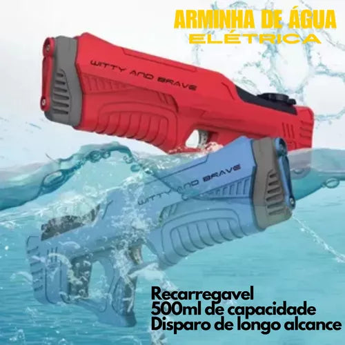 Arma de Água Elétrica Recarregável - A Escolha Perfeita para o Verão!