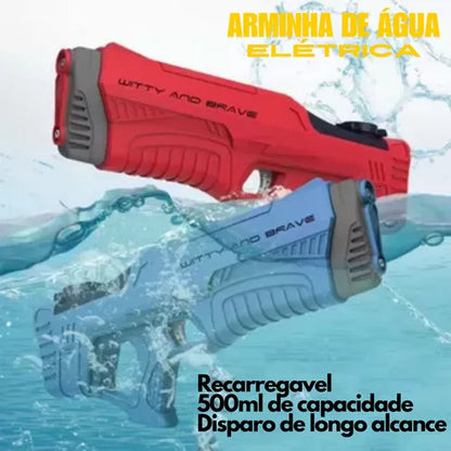 Arma de Água Elétrica Recarregável - A Escolha Perfeita para o Verão!