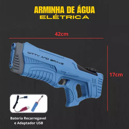 Arma de Água Elétrica Recarregável - A Escolha Perfeita para o Verão!